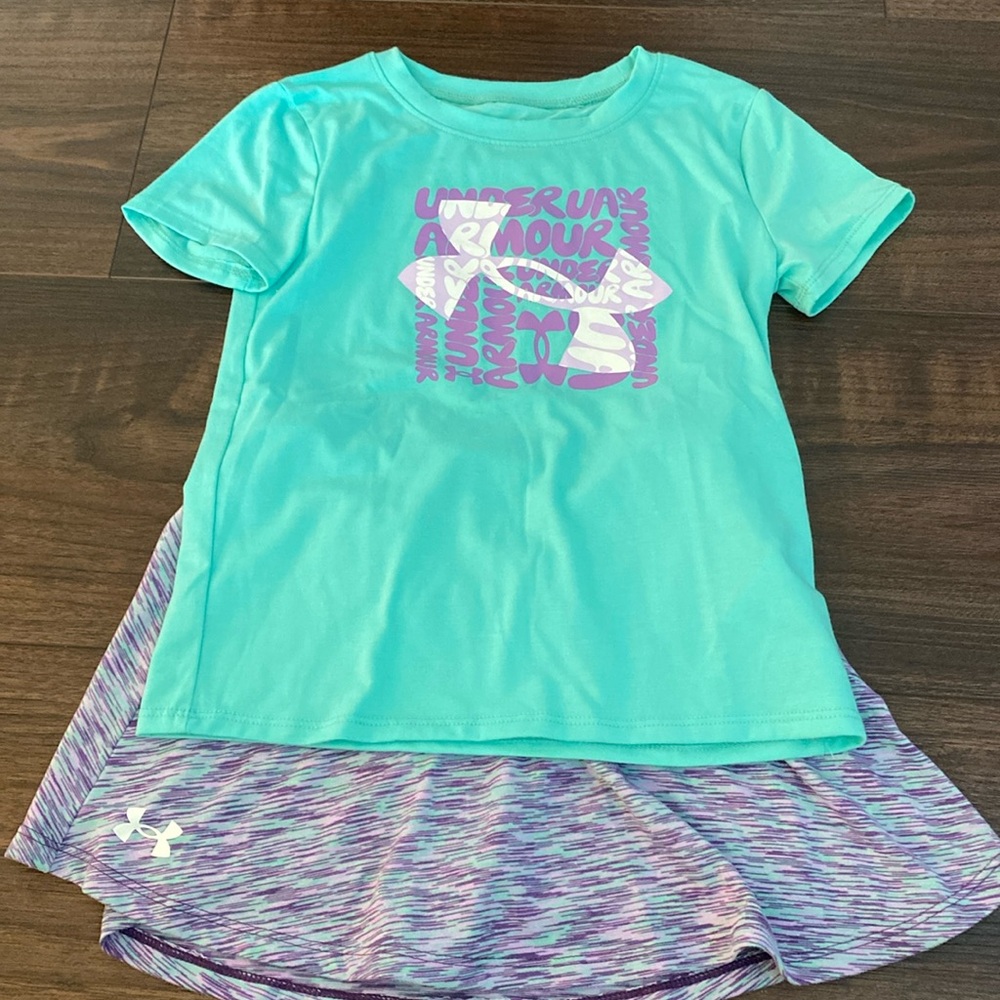 Under armour skort and shirt set